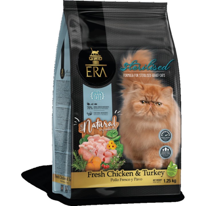 Era Millenium, 6 kg, Dry food for sterile cats, with chicken and turkey