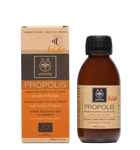 Apivita Propolis Organic Syrup For The Throat 150Ml
