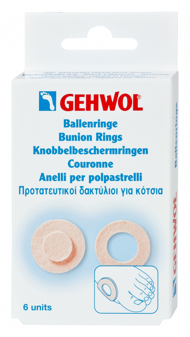Gehwol Bunion Ring Oval & Round Plasters X6