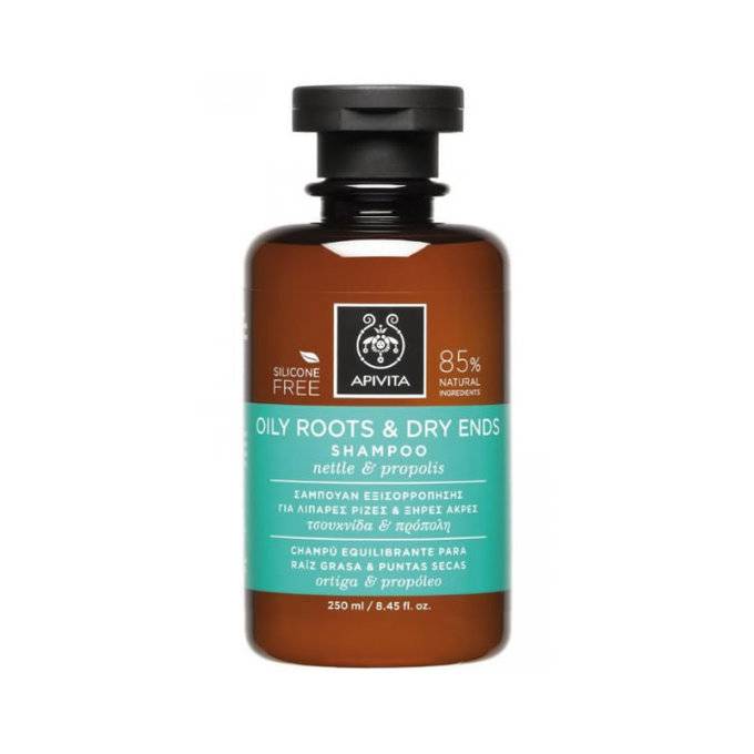 Apivita Oily Roots & Dry Ends Shampoo Nettle & Propolis 250ml
