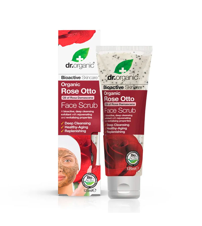Dr Organic Rose Rose Face Scrub 125ml