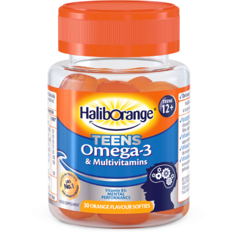 Haliborange Teens Omega-3 & Multivitamins Orange 12 Years+ Softgels 30 Pcs