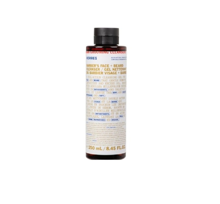 Korres Korres Athenian Grooming Refreshing Cleansing Gel For Face & Beard, 250Ml