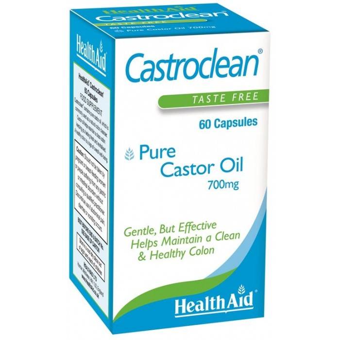 Health Aid Castroclean Castor Oil 700Mg 60 Capsules