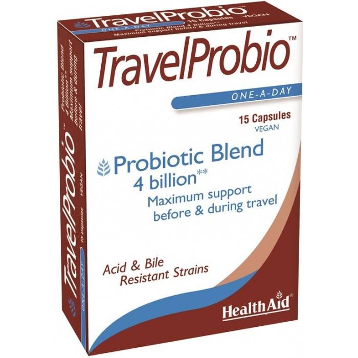 Health Aid Travelprobio Probiotics Maximum Support Before & During Travel 15 Capsules