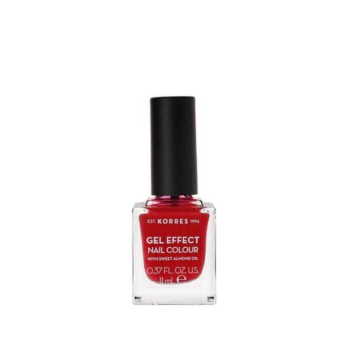 Korres Gel Effect Nail Colour 51 Rosy Red 11Ml