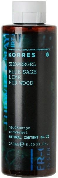 Korres Blue Sage & Lime Fir Wood Shower Gel 250ml
