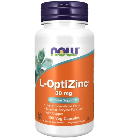 Now Foods L-Optizinc 30Mg 100 Vegetarian Caps