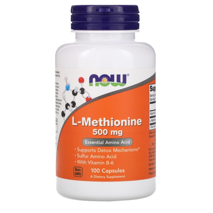 Now L Methionine 500mg Amino Acids 100