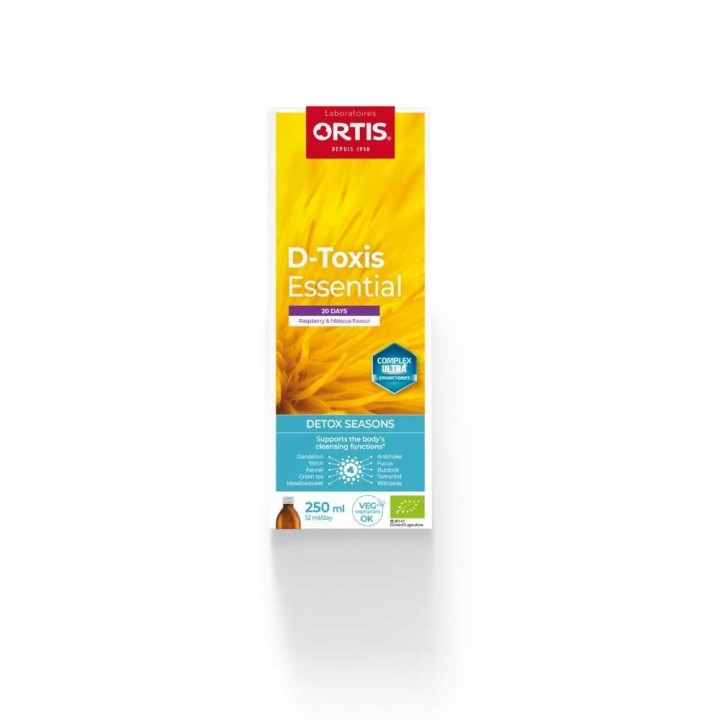 Ortis D-Toxis Raspberry- Vitality 250Ml