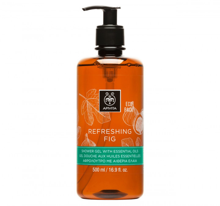 Apivita Refreshing Fig Shower Gel With Essential Oils 500ml