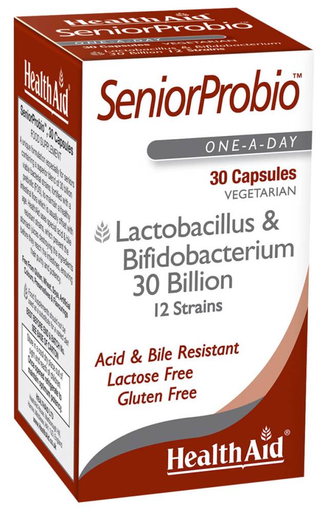 Health Aid Senior Probio for Digestive System 30 Veggie Capsules