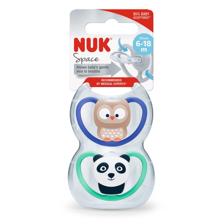 Nuk Silicone Soother S2 (Space) 6-18M