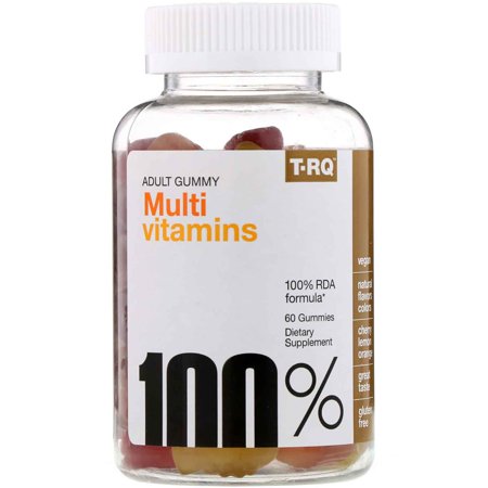 T-Rq Adult Gummy Multivitamins Cherry Lemon Orange 60 Gummies