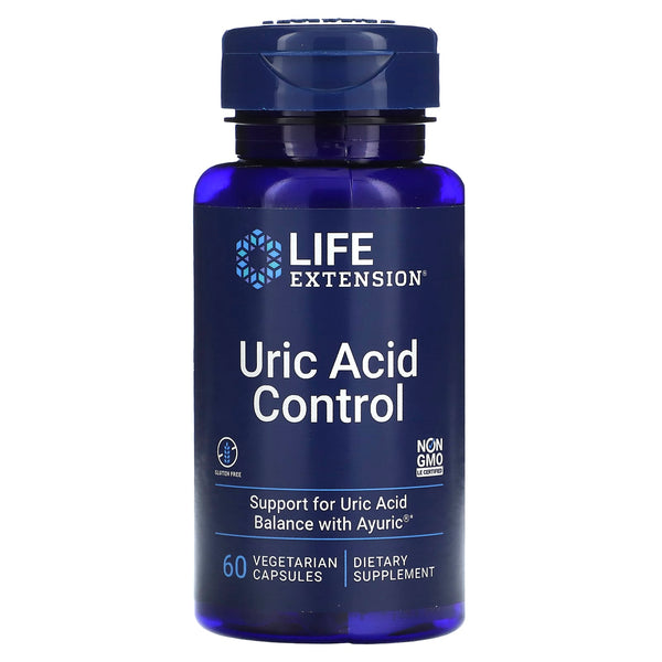 Life Extension, Uric Acid Control, 60 Vegetarian Capsules