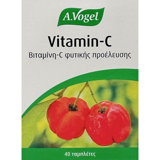 A. VOGEL VITAMIN C | Organic 100% absorbable vitamin C from fresh acerola (40 TABS)