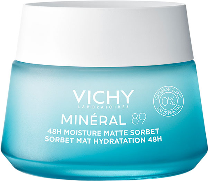 Vichy Mineral 89 48H Moisturizing Cream - Gel for Oily Skin, 50ml