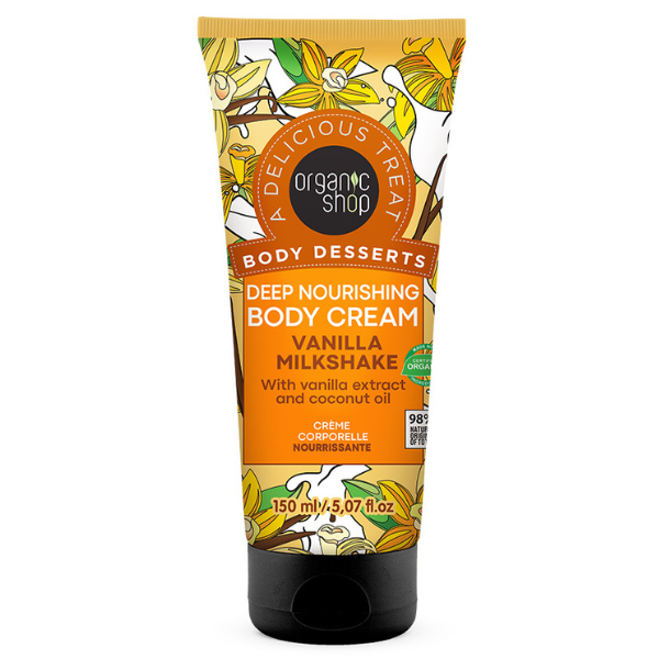 Organic Shop by Natura Siberica Body Desserts Ultra Softening Body Cream Vanilla Milkshake, 150ml