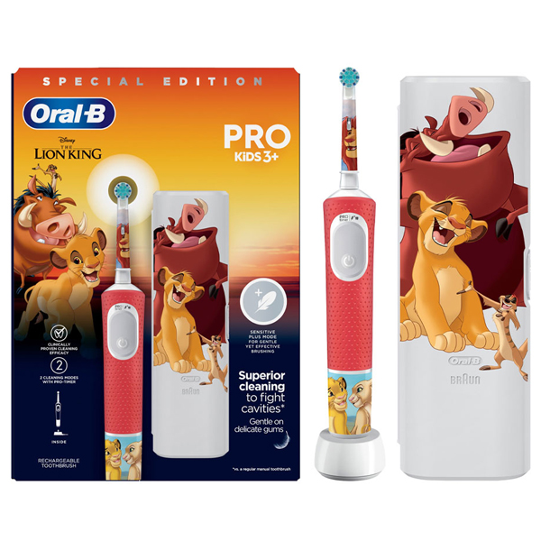 Oral-B Pro Kids Electric Toothbrush The Lion King 3y+, 1pc