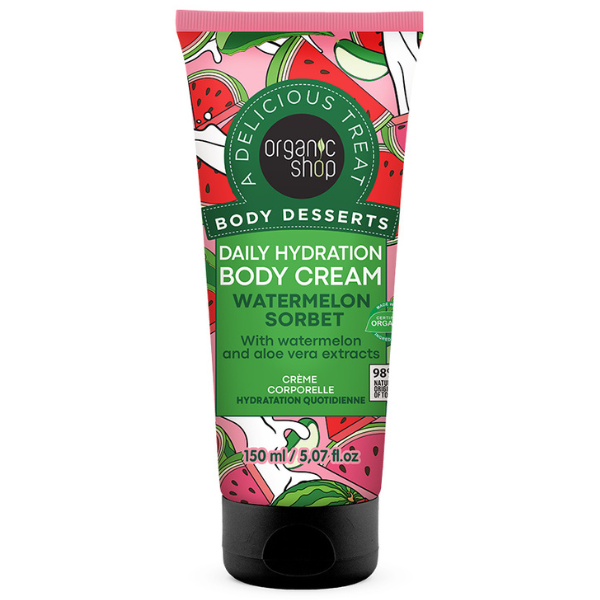 Organic Shop by Natura Siberica Body Desserts Ultra Softening Body Cream Watermelon Sorbet, 150ml