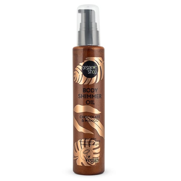 Organic Shop by Natura Siberica Body Shimmer Oil Chocolate & Mango, 100ml