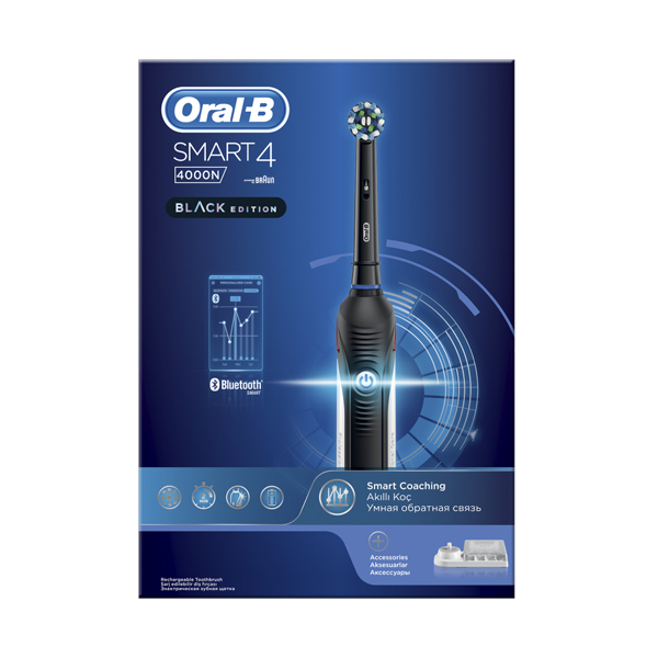 Oral-B Smart 4 4000N Black Edition Electric Rechargeable Toothbrush