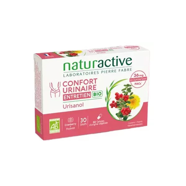 Naturactive Urisanol Cranberry Bio Urinary Comfort Dietary Supplement for Urinary Tract Health 30 caps