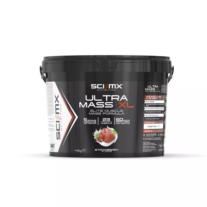 SCI-MX Ultra Mass XL Strawberry 4Kg Bucket