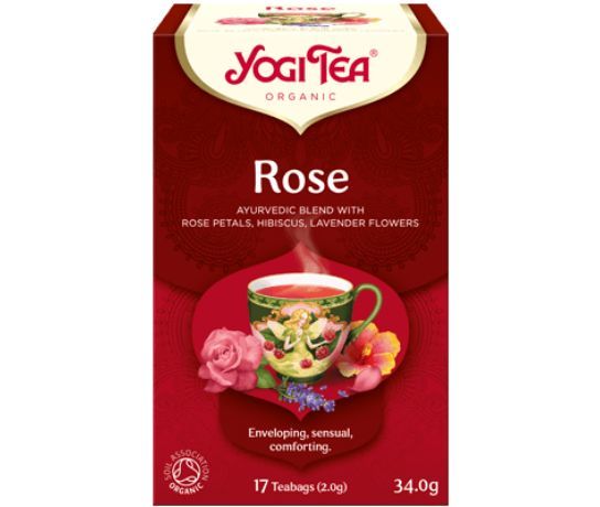 Yogi Tea Rose Organic Tea with Rose, 17 Sachets