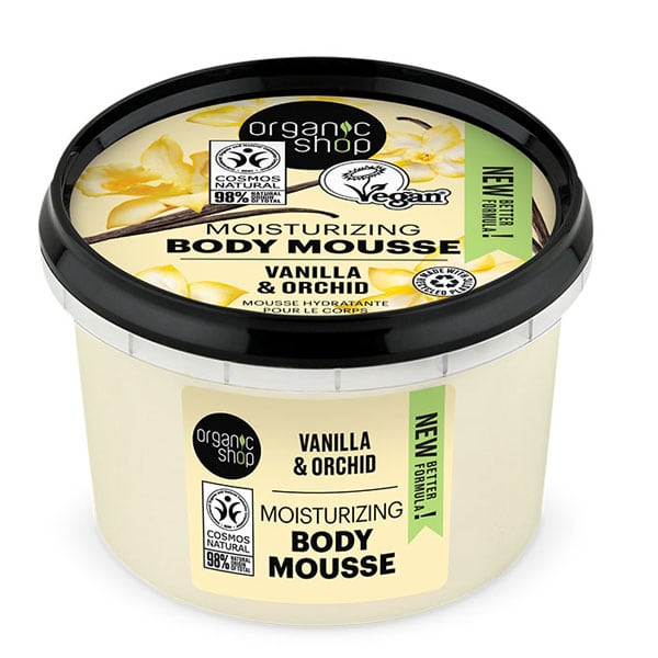 Organic Shop by Natura Siberica Moisturizing Body Mousse Vanilla & Orchid, 250ml