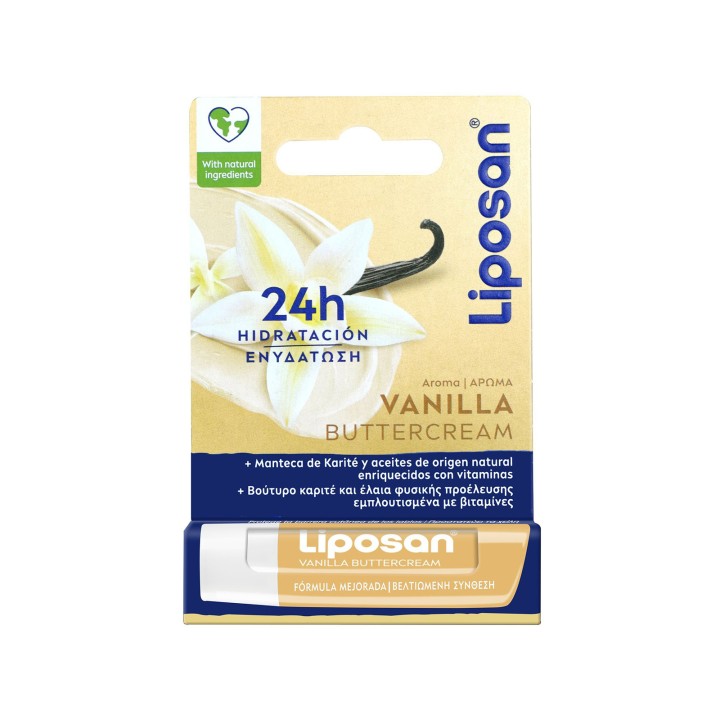 Liposan Vanilla Buttercream Moisturizing Lip Balm, 4.8g