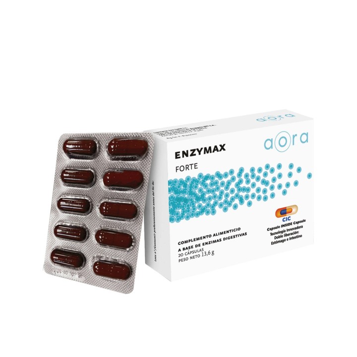 Aora Enzymax Forte 20caps (Dietary Supplement with Enzyme Combination)