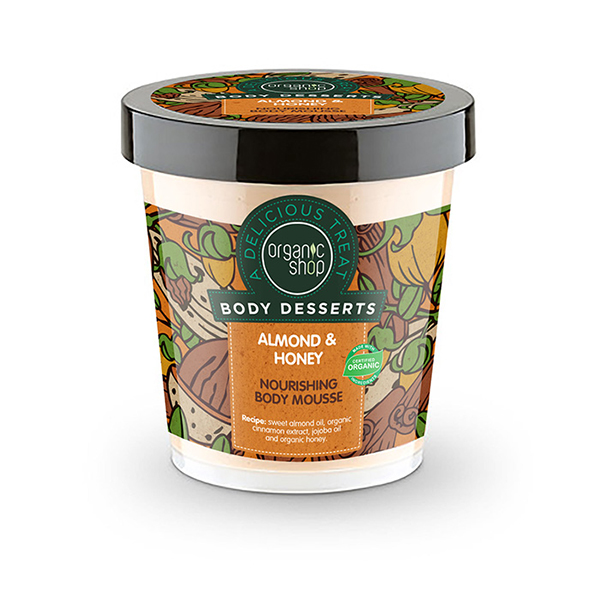 Organic Shop by Natura Siberica Body Desserts Almond & Honey Almond & Honey Nourishing Body Mousse, 450ml