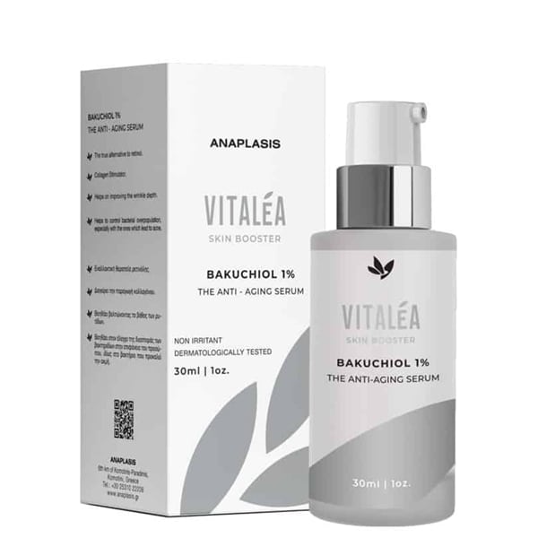 Anaplasis Vitalea Bakuchiol 1% Skin Booster Anti-Wrinkle Face Serum, 30ml