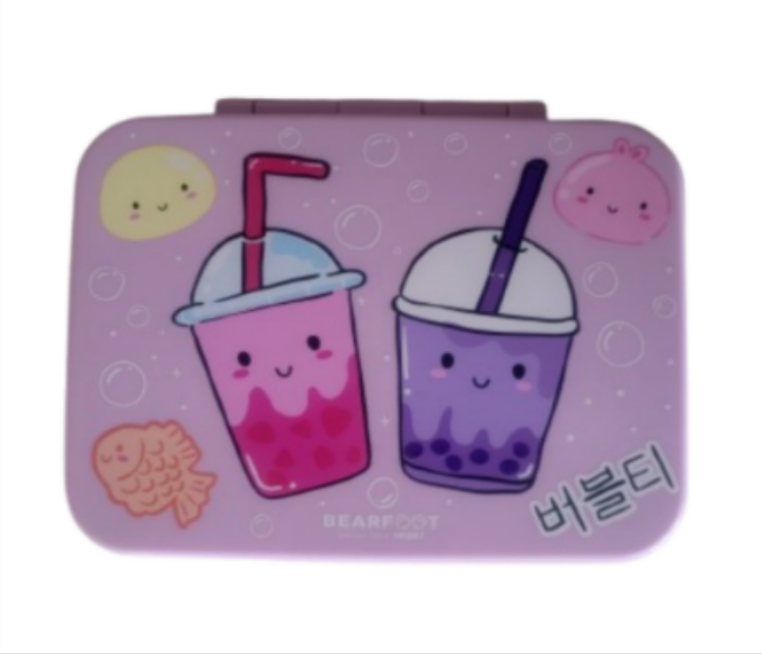 Lunchbox with Compartments - Bubble Tea