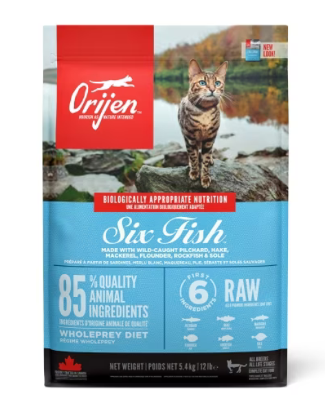 Orijen Dry 6 Fish Cat & Kitten - 1.8 Kg