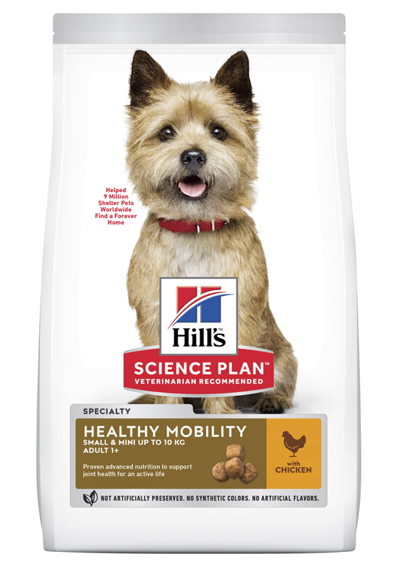 Hill's Science Plan Healthy Mobility Small & Mini Adult Dog Food With Chicken - 1.5 Kg