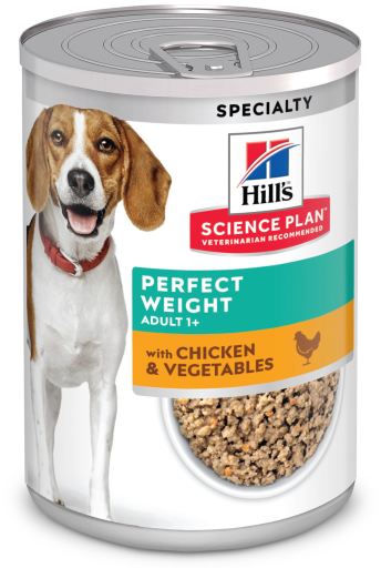 Hill's Science Plan Perfect Weight Dog Food With Chicken & Vegetables - 363gr