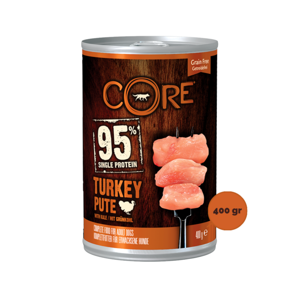 Wellness Core Dog Wet Food Turkey  Kale - 400gr