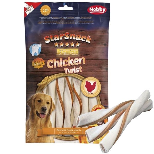 Nobby Starsnack Barbecue Chicken Twist 113 G 113Gr