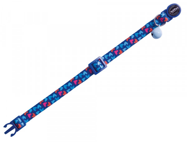 Nobby Cat Collar Heart Dark Blue