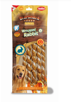 Nobby Starsnack Barbecue Wrapped Rabbit L 144 G 5 St 25cm