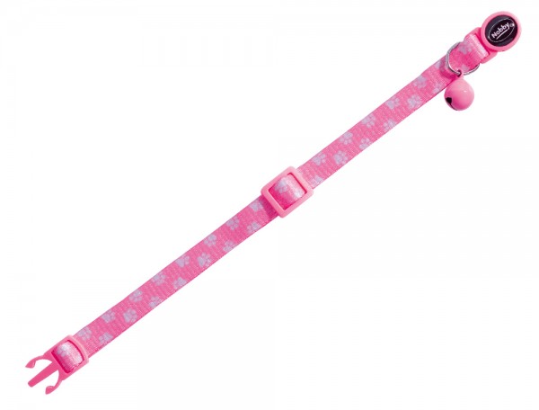 Nobby Cat Collar Paw Pink