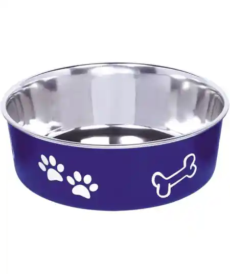 Nobby Stainless Steel Bowl Fusion Anti Slip Blue