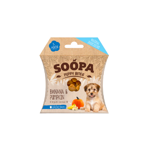 Soopa Puppy Banana & Pumpkin Bites 50g - 50gr