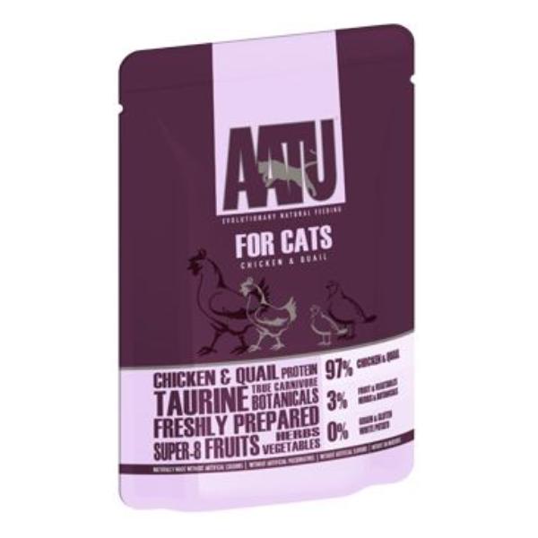 Aatu Wet Food For Cat's wet foods Chicken & Quail 85gr
