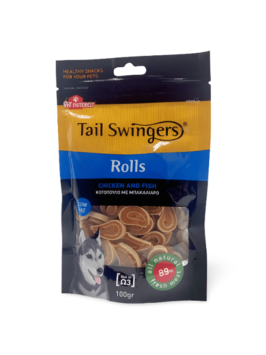 Tail Swingers Rolls Chicken With Fish 100Gr
