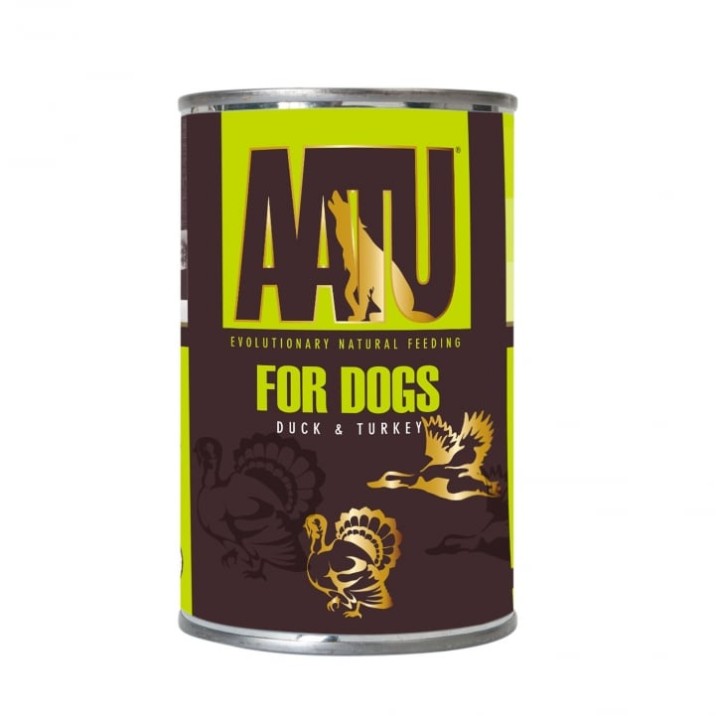 Aatu Duck & Turkey Adult Wet Dog Food - 400gr