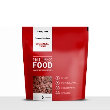 Natures Food Barf Normal Life Breeders Raw Boost - 1 Kg