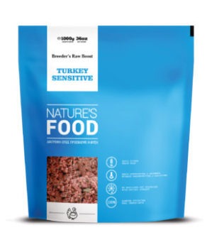 Natures Food Barf Turkey Sensitive Breeders Raw Boost - 1 Kg